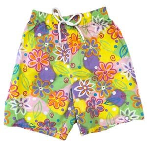 Vintage Girls’ Pixie Floral Hawaiian Shorts Size S 7/8